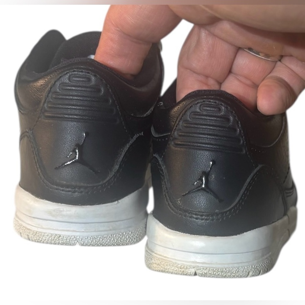 Jordan 3 Retro BT Black Toddler Sneakers Size 9C EUC - Picture 7 of 8